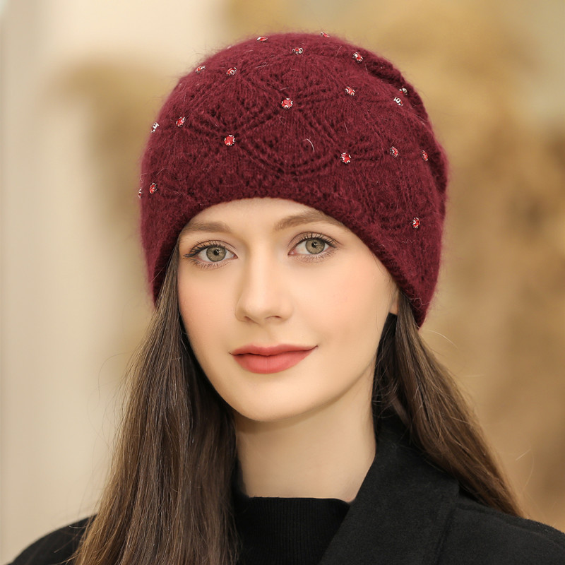 

Шапка женская WASABI TREND WH-00022 бордо, Бордовый, WH-00022
