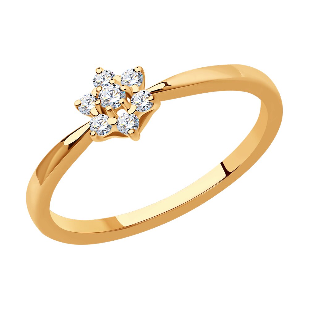 

Кольцо из красного золота с бриллиантом р. , SOKOLOV Diamonds 1012291, 1012291