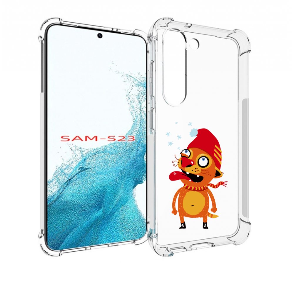 

Чехол MyPads Зимний кот для Samsung Galaxy S23, Прозрачный, Tocco