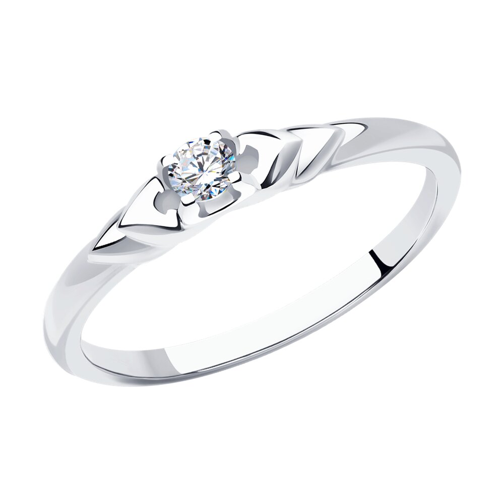 

Кольцо из золота р.  SOKOLOV Diamonds 1012258-3, бриллиант, 1012258-3