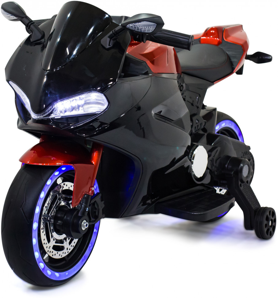 фото Futai детский электромотоцикл ducati red black (12v, eva, ручка газа) - ft-1628-sp-red-bla