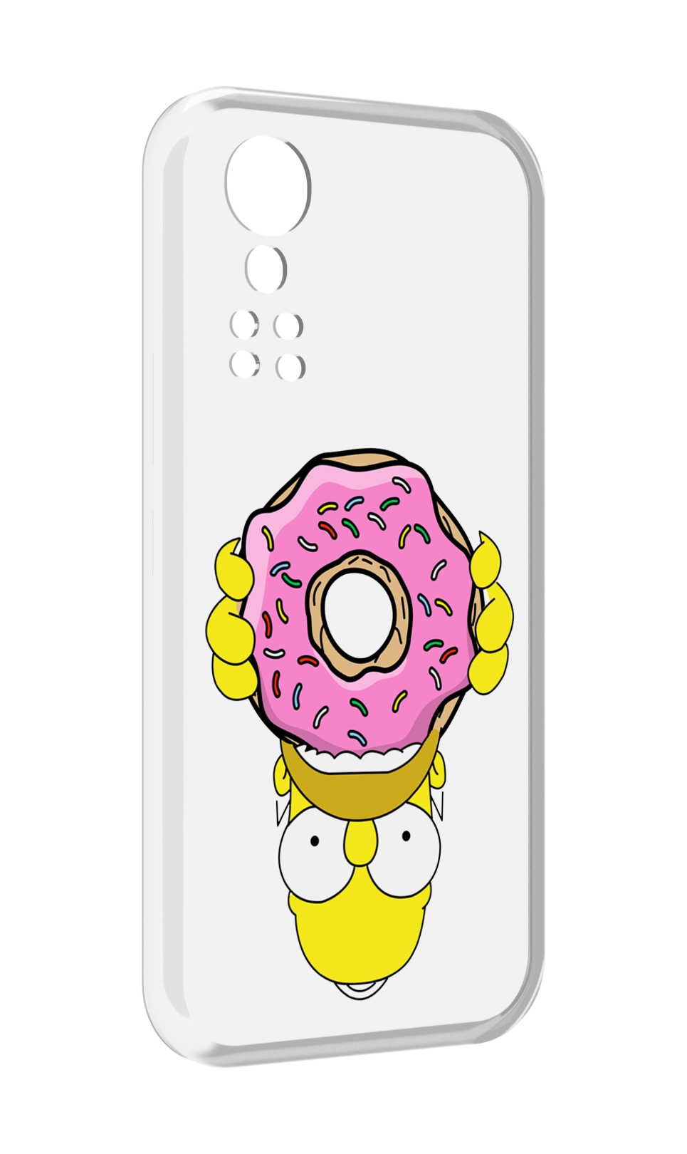 

Чехол MyPads большой-пончик для ZTE Axon 30 5G / Axon 30S, Прозрачный, Tocco