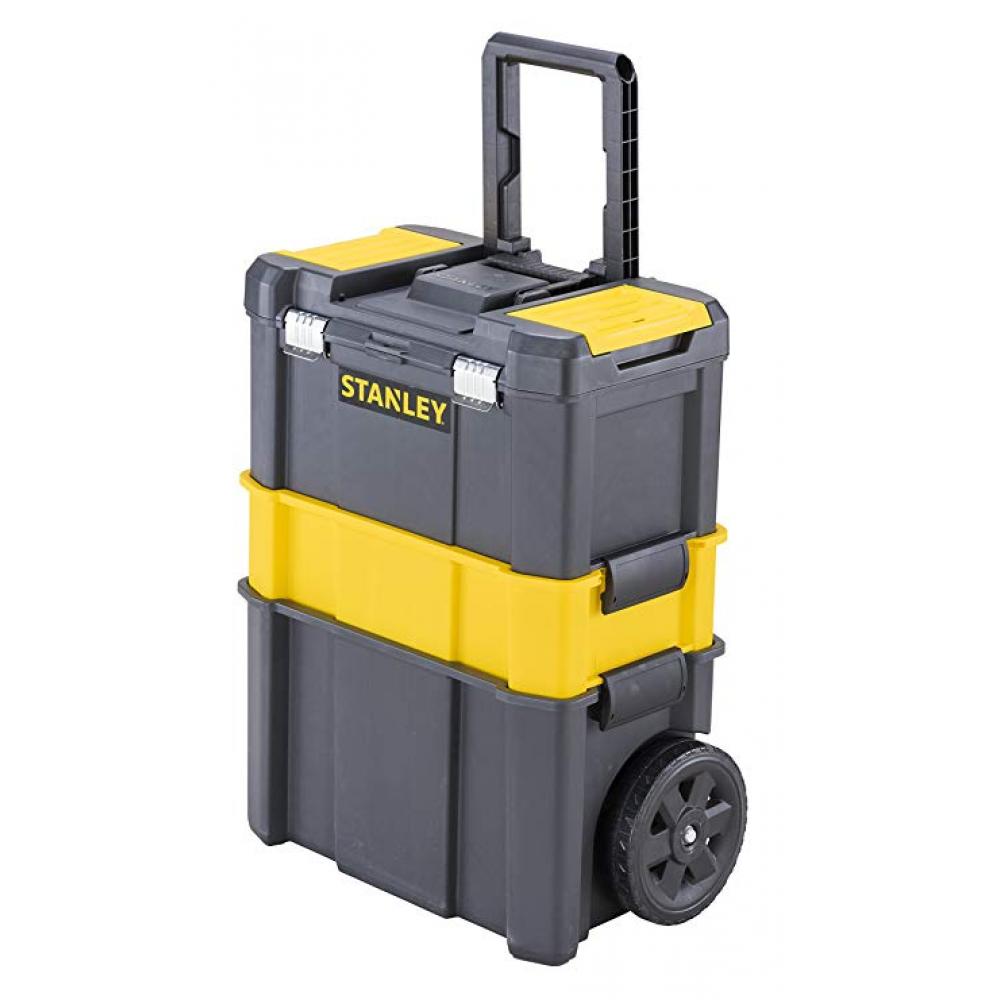 Ящик-тележка STANLEY STST1-80151 Essential Rolling Workshop 63x46x28.5 см 18'' ящик для инструмента с колесами mobile contractor chest stanley 1 97 503