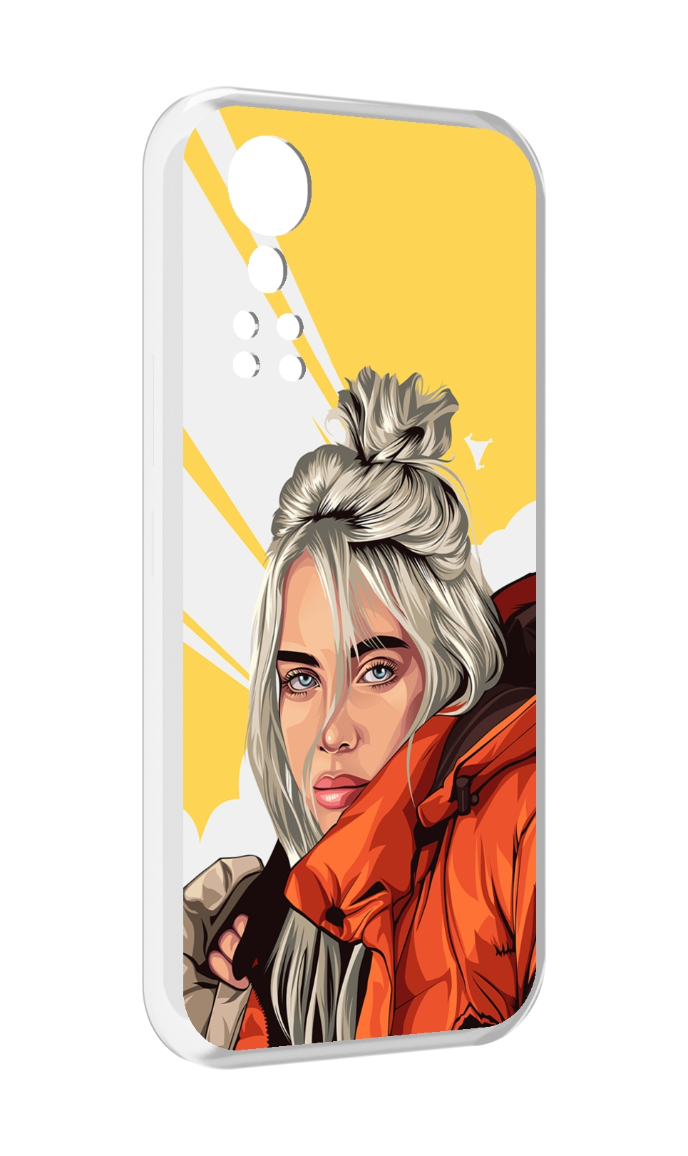 Чехол MyPads билли-айлиш-в-куртке для ZTE Axon 30 5G / Axon 30S