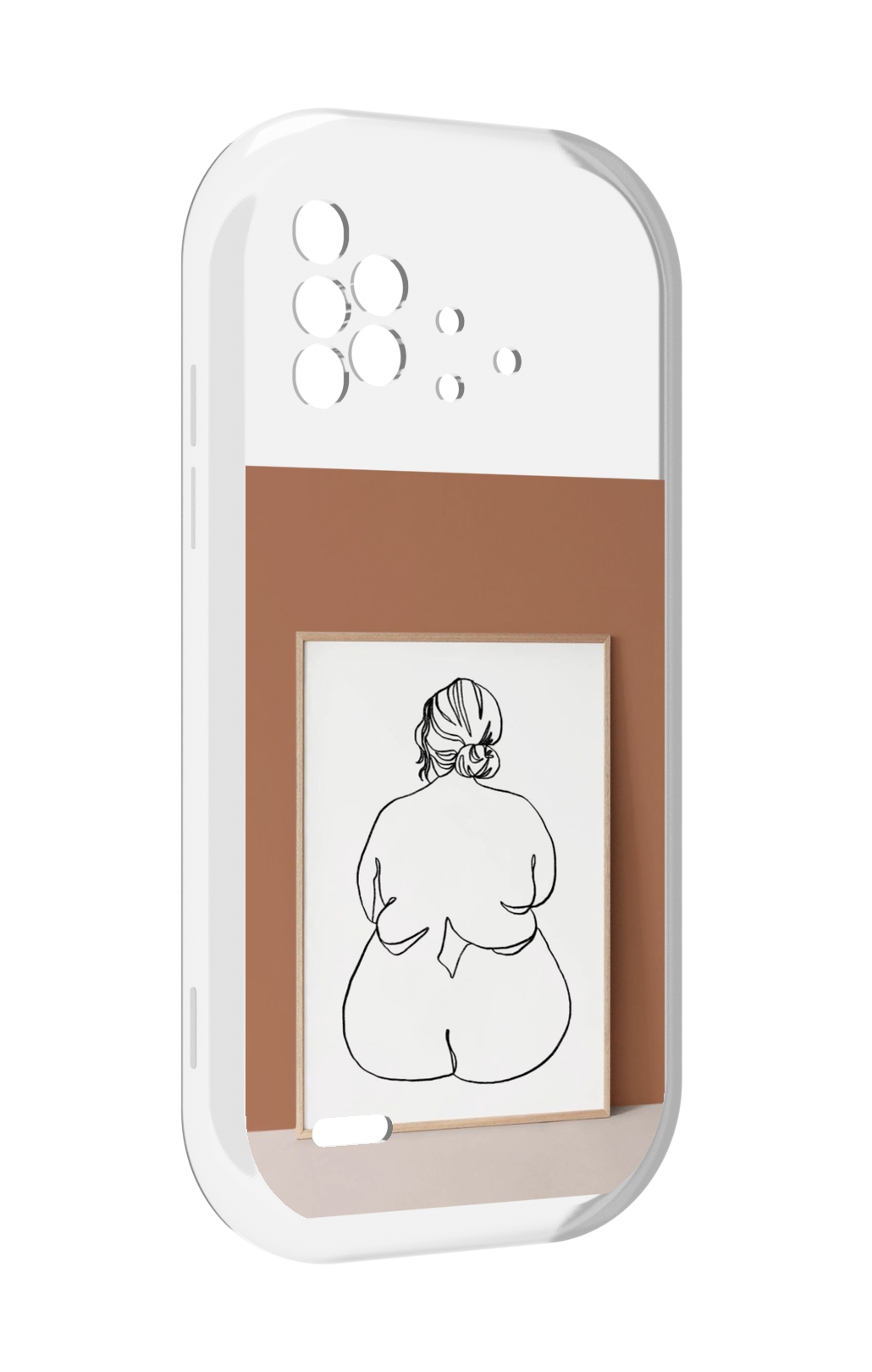 

Чехол MyPads Body Positive Female Figure Line Art женский для UMIDIGI Bison X10 / X10 Pro, Прозрачный, Tocco