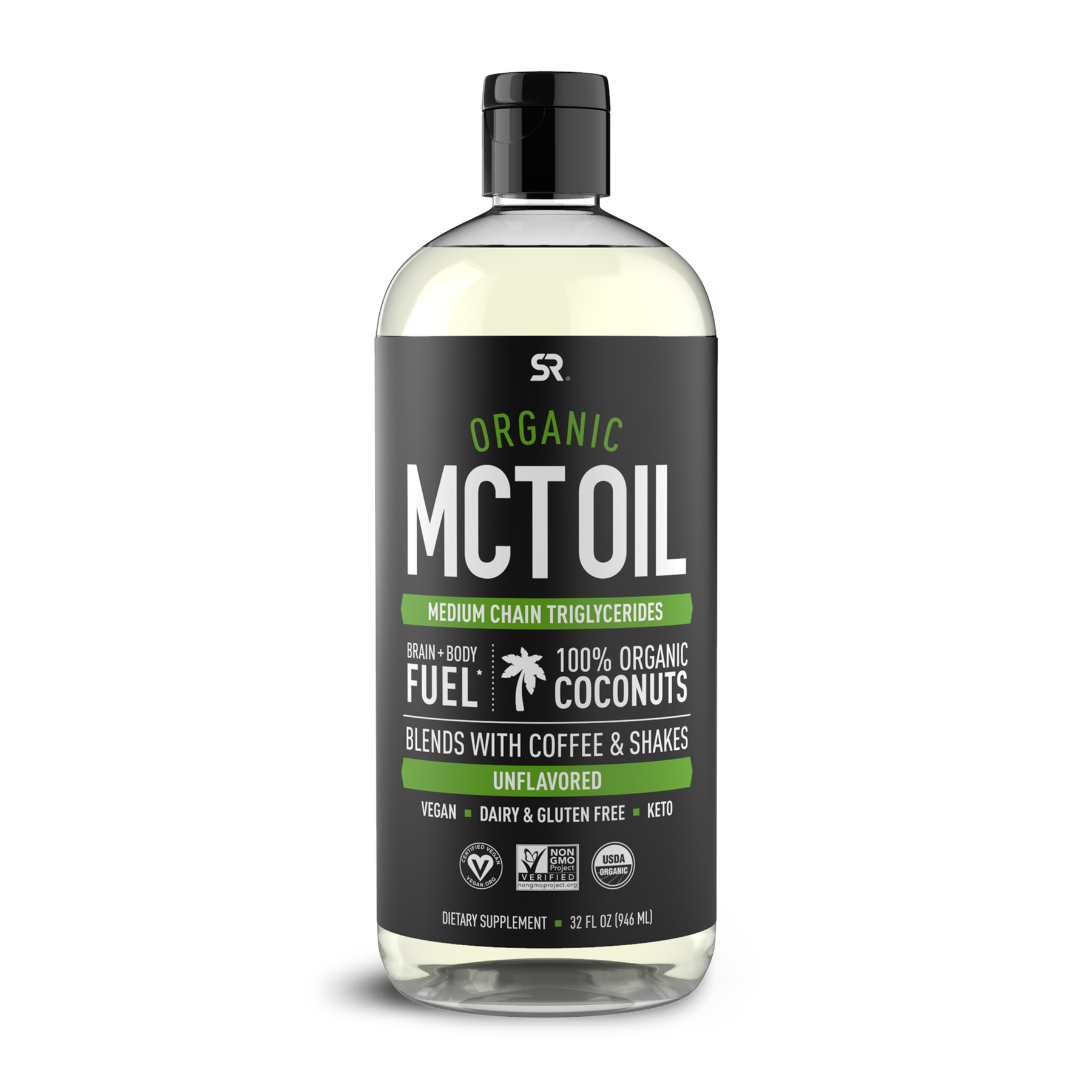 Купить Масло MCT Organic Sports Research с жирными кислотами 946 мл