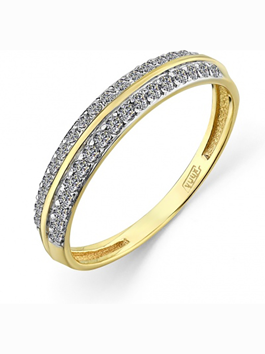 

Кольцо из жёлтого золота с 34 фианитами р. 18 Master Brilliant 1000116, 1000116