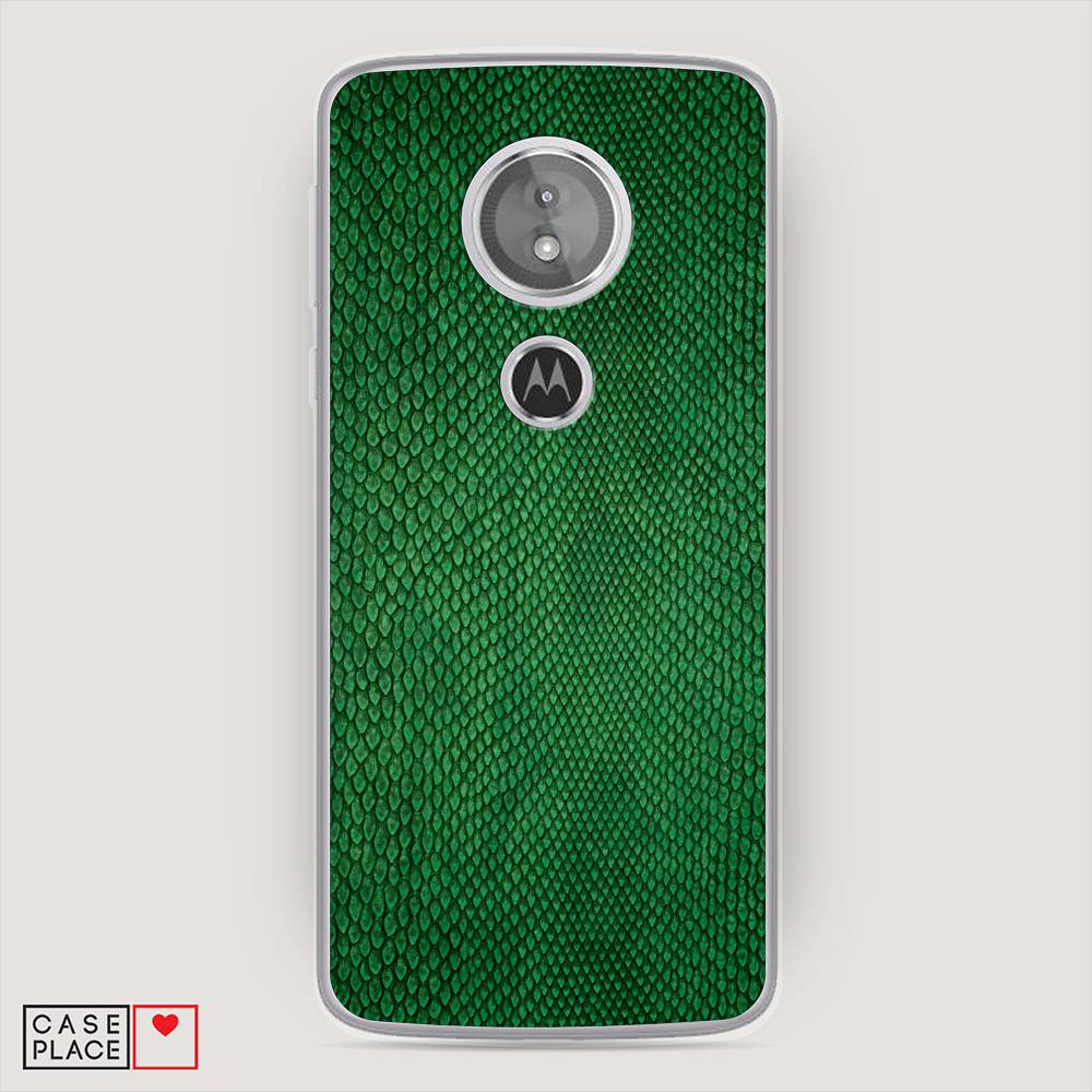 

Чехол Awog на Motorola Moto E5 / Моторола Мото E5 "Изумрудная змея", Разноцветный, 241050-3