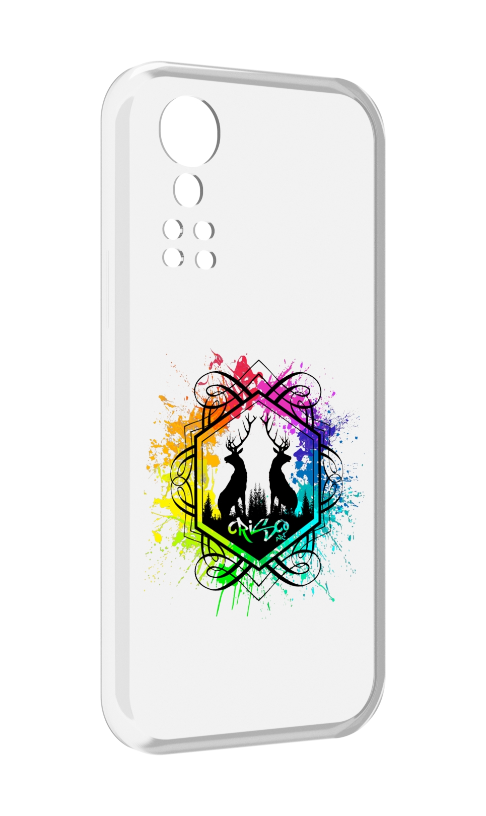 Чехол MyPads арт-с-оленями для ZTE Axon 30 5G / Axon 30S