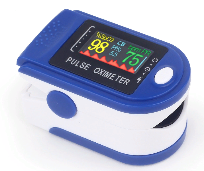 фото Пульсоксиметр pulse oximeter на палец для измерения уровня кислорода и пульса nobrand