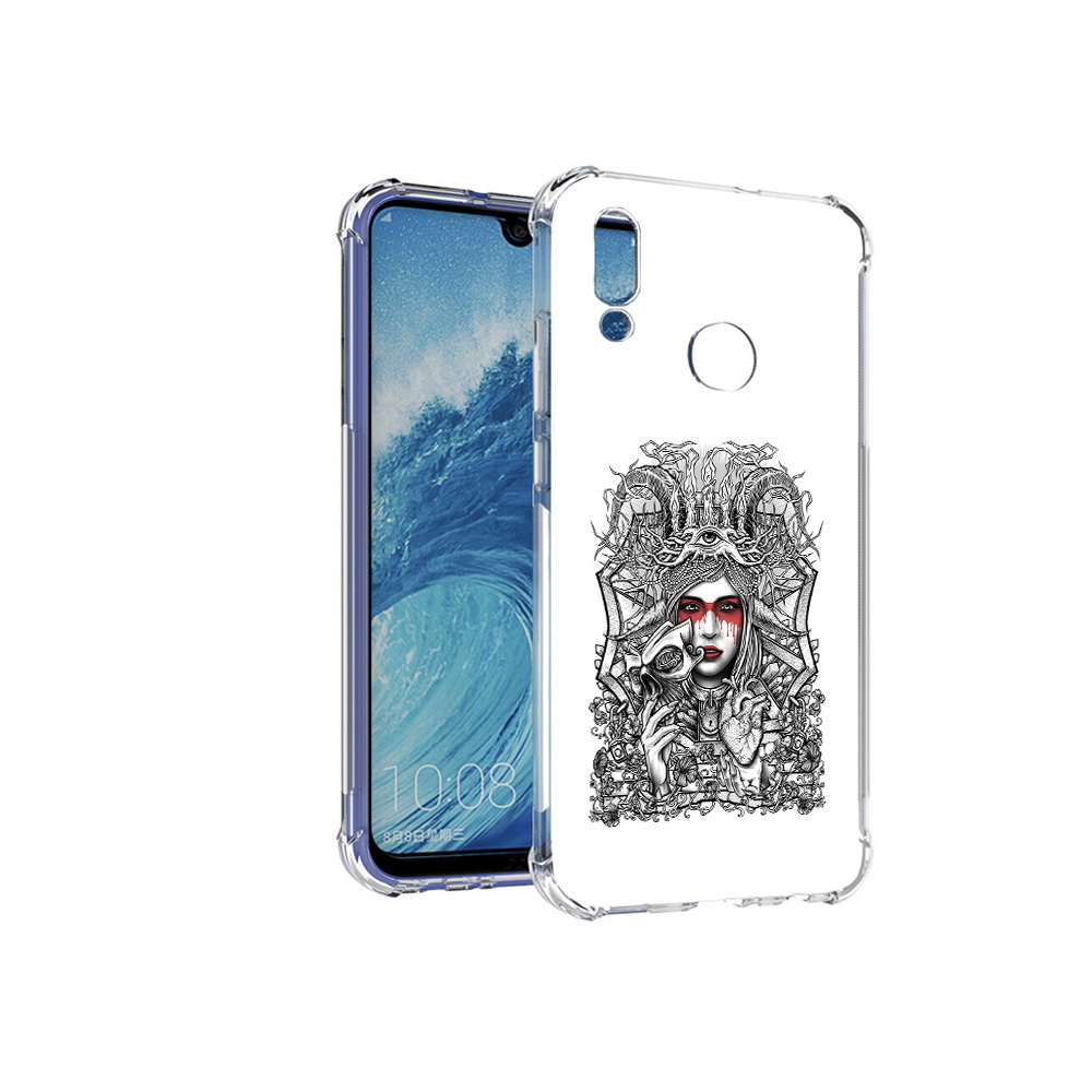 

Чехол MyPads Tocco для Huawei P Smart (2019) грусная девушка, Прозрачный, Tocco