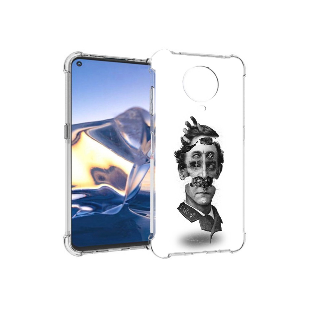 

Чехол MyPads Tocco для Nokia G10 страшное лицо абстракция (PT171673.98.628), Tocco
