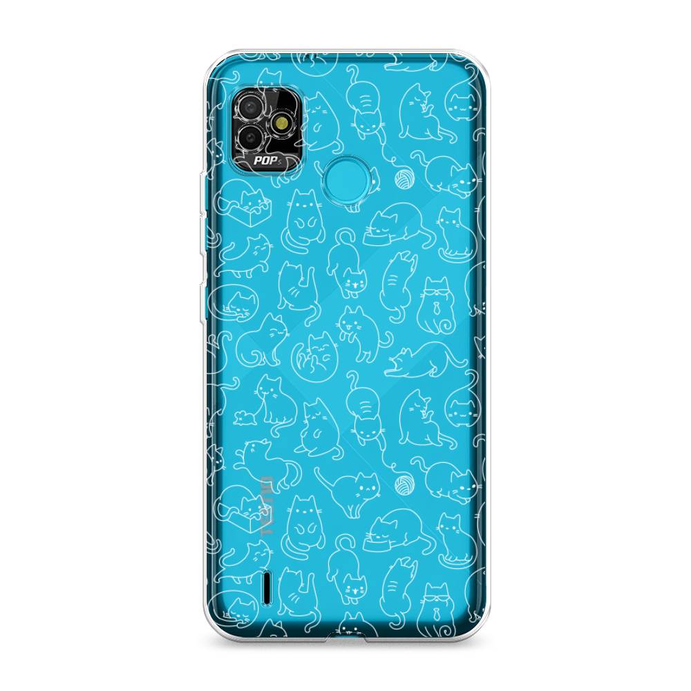 

Чехол Awog на Tecno POP 5 "Шкодливые котики", Разноцветный, 301150-2
