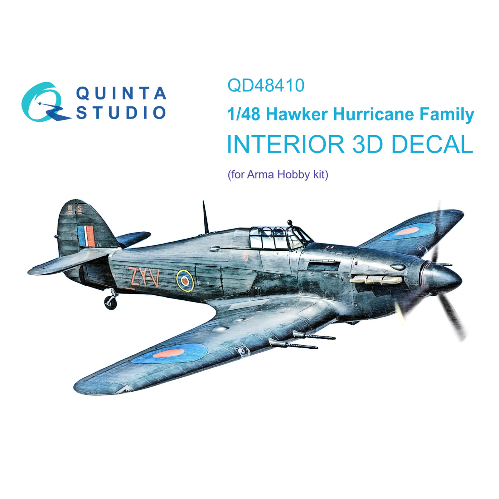 

3D Декаль Quinta Studio интерьера кабины семейства Hurricane QD48410, Цветной, Hurricane