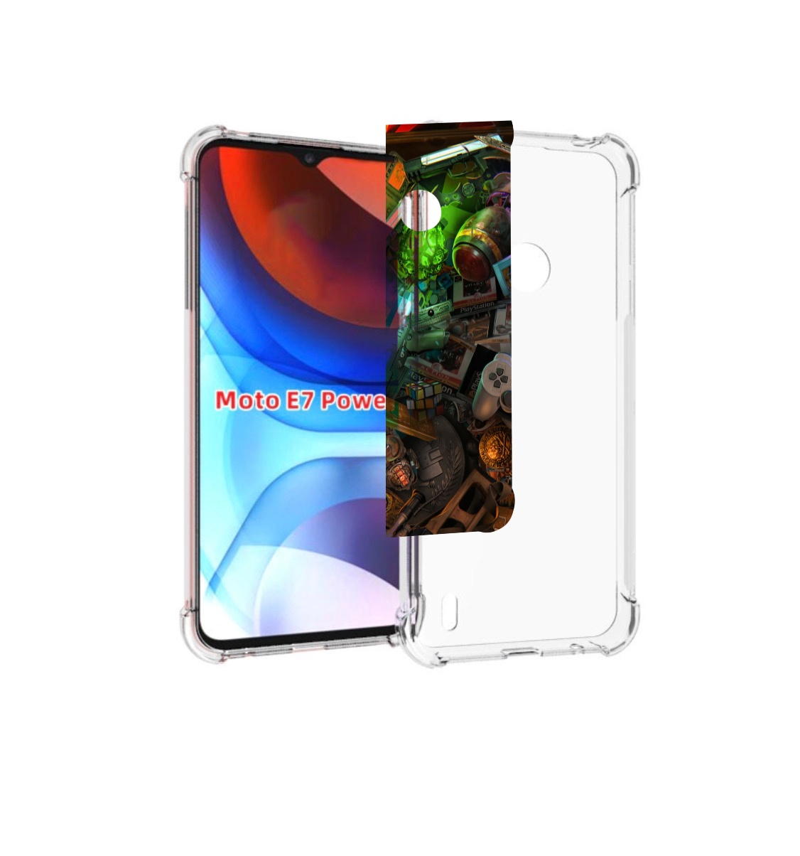 

Чехол MyPads JlaMBcPa6eM для Motorola Moto E7 Power, Прозрачный, Tocco