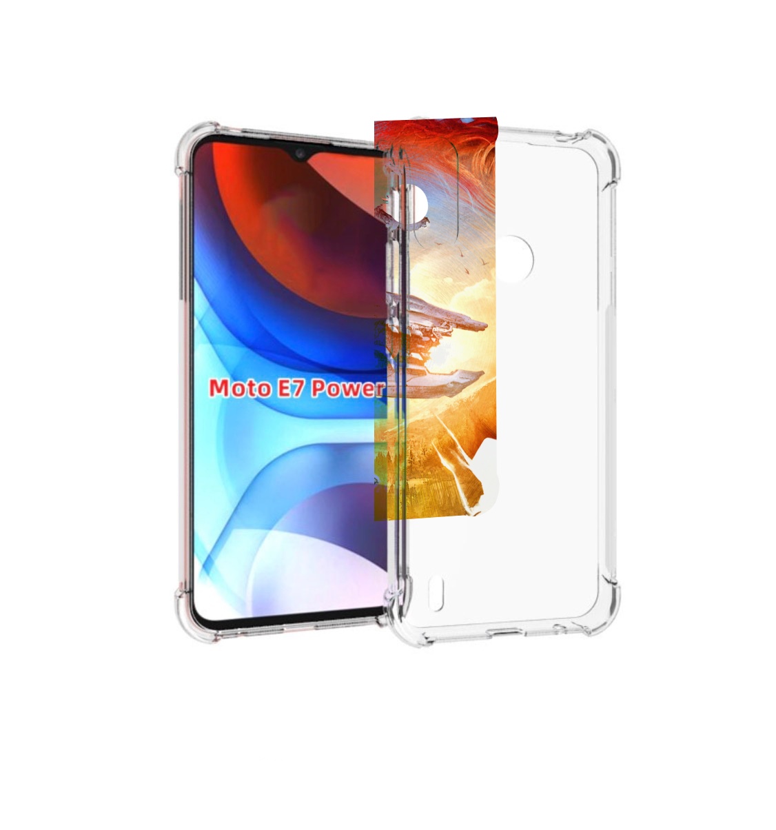 

Чехол MyPads Horizon Zero Dawn art для Motorola Moto E7 Power, Прозрачный, Tocco
