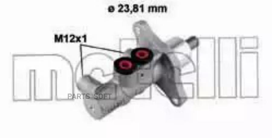 

Главный Тормозной Цилиндр (23,80 Mm) Metelli арт. 05-0776