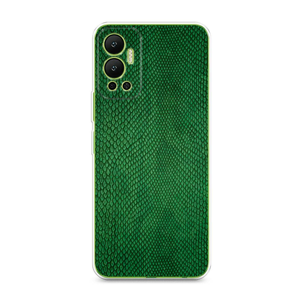 

Чехол Awog на Infinix Hot 12 "Изумрудная змея", Разноцветный, 3101350-3