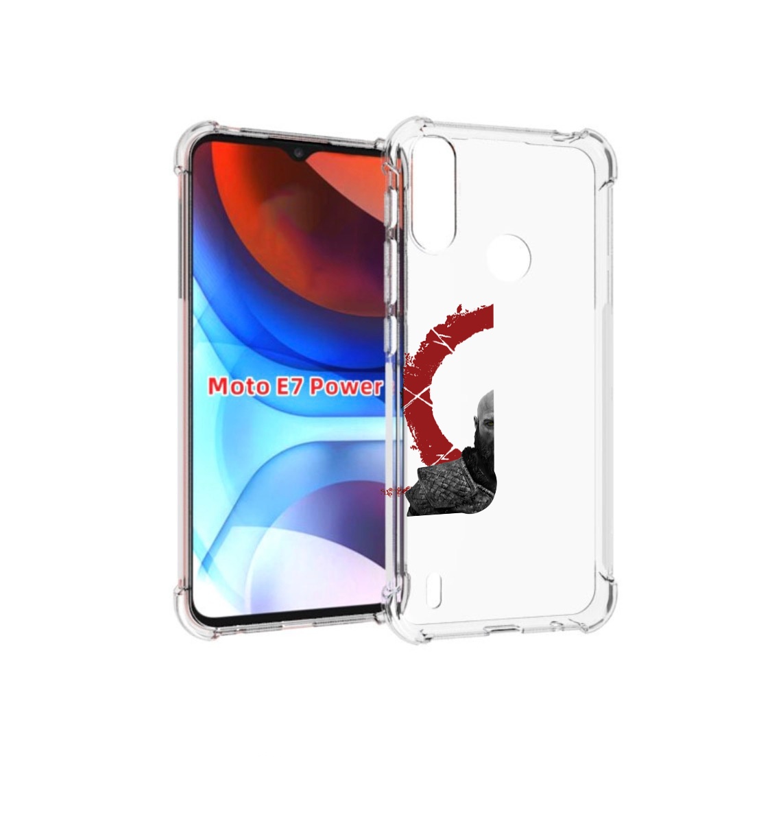 

Чехол MyPads God-of-War для Motorola Moto E7 Power, Прозрачный, Tocco
