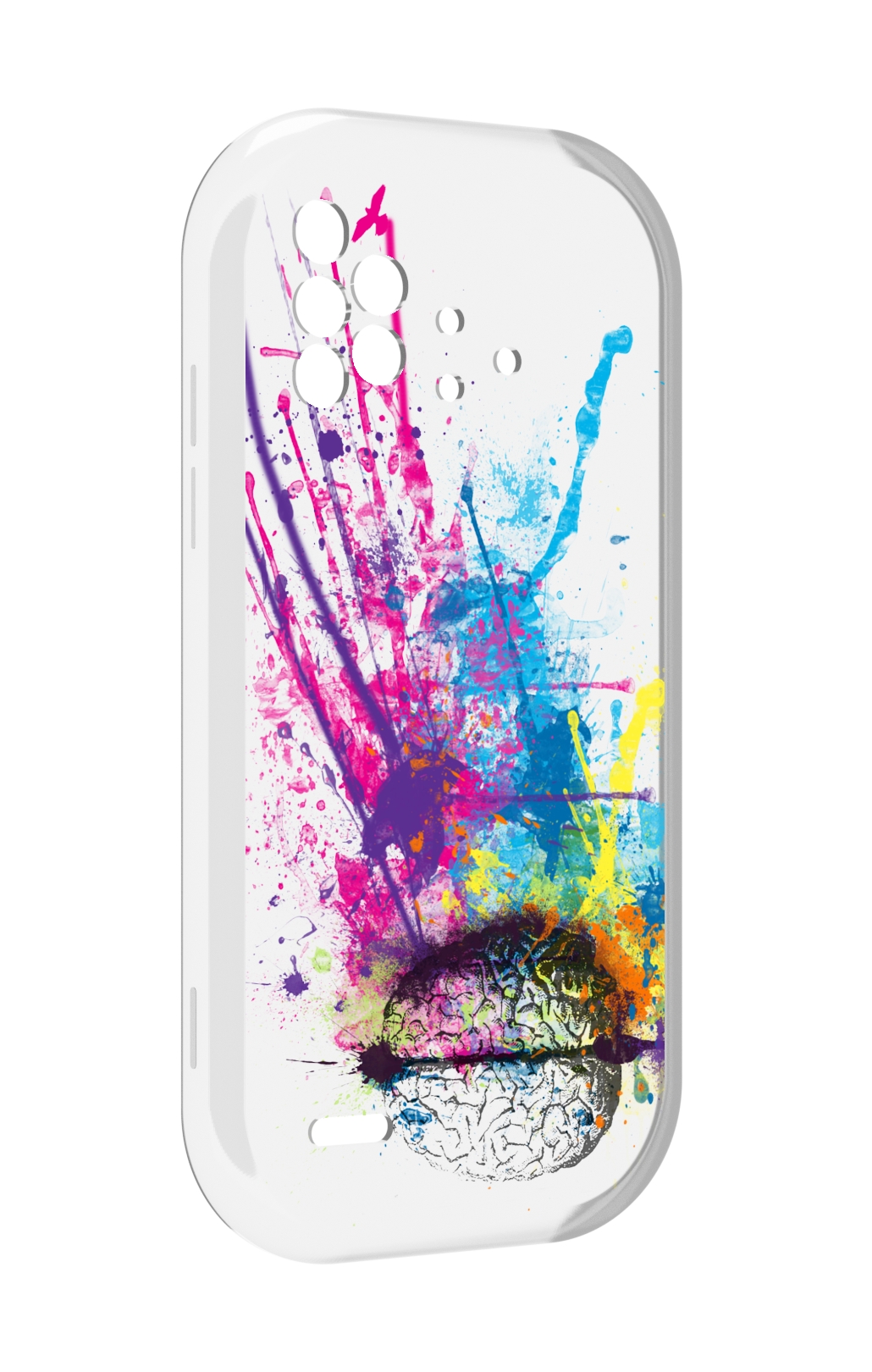 

Чехол MyPads яркий красочный мозг для UMIDIGI Bison X10 / X10 Pro, Прозрачный, Tocco