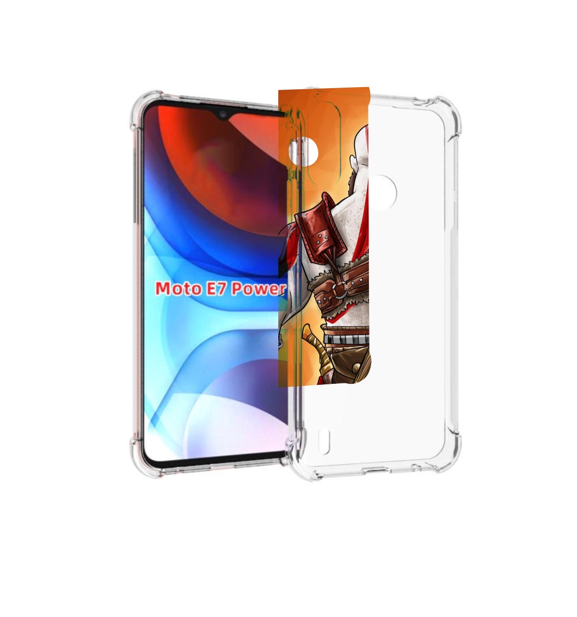 

Чехол MyPads God of War для Motorola Moto E7 Power, Прозрачный, Tocco