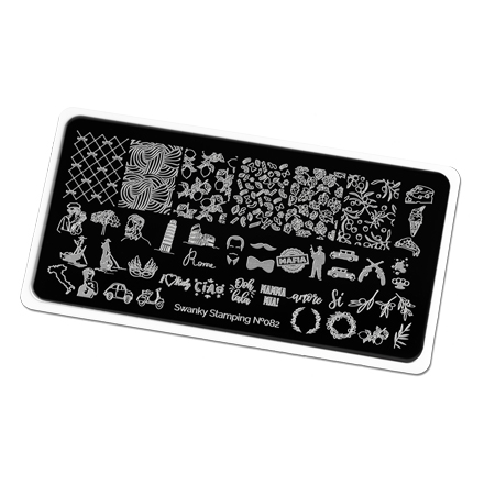 

Пластина для стемпинга Swanky Stamping, №82, Серебристый