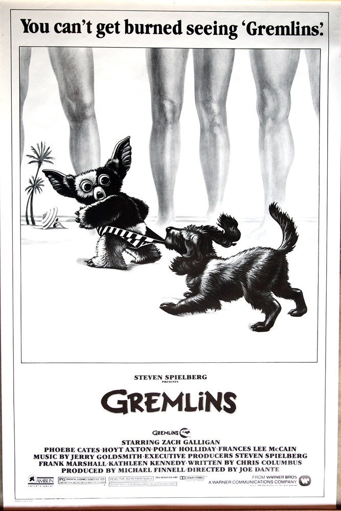 

Постер к фильму "Гремлины" (Gremlins) Оригинальный 68,6x101,6 см