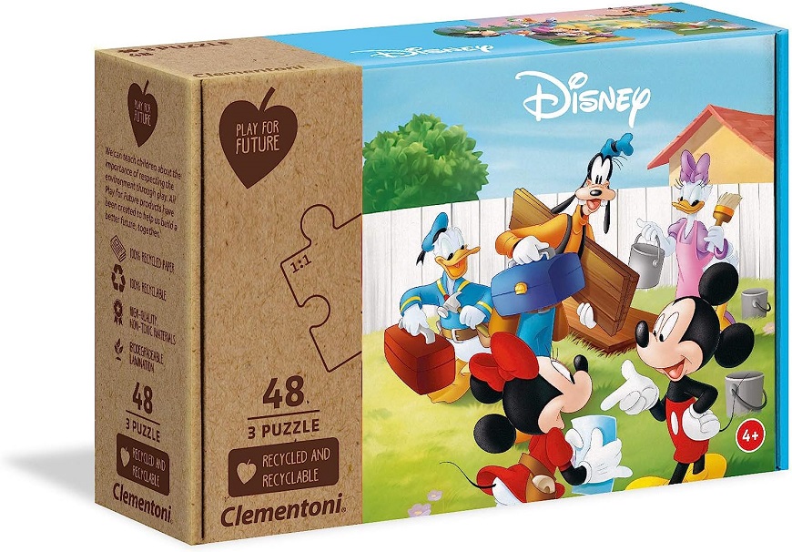 

Пазл Clementoni 3X48 Disney. Микки Маус и друзья, арт.25256