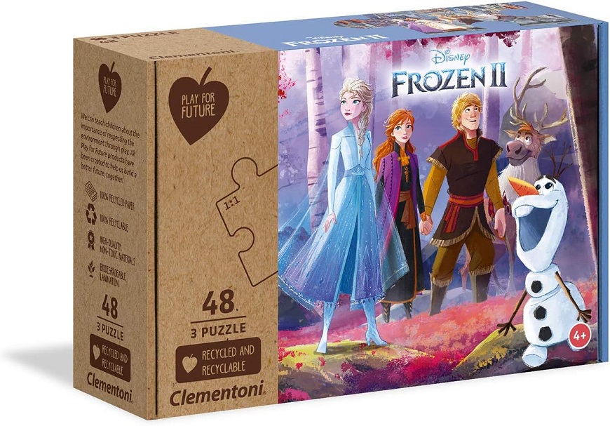 Пазл Clementoni 3X48 Disney Frozen. Холодное сердце 2, арт.25255 600012867892