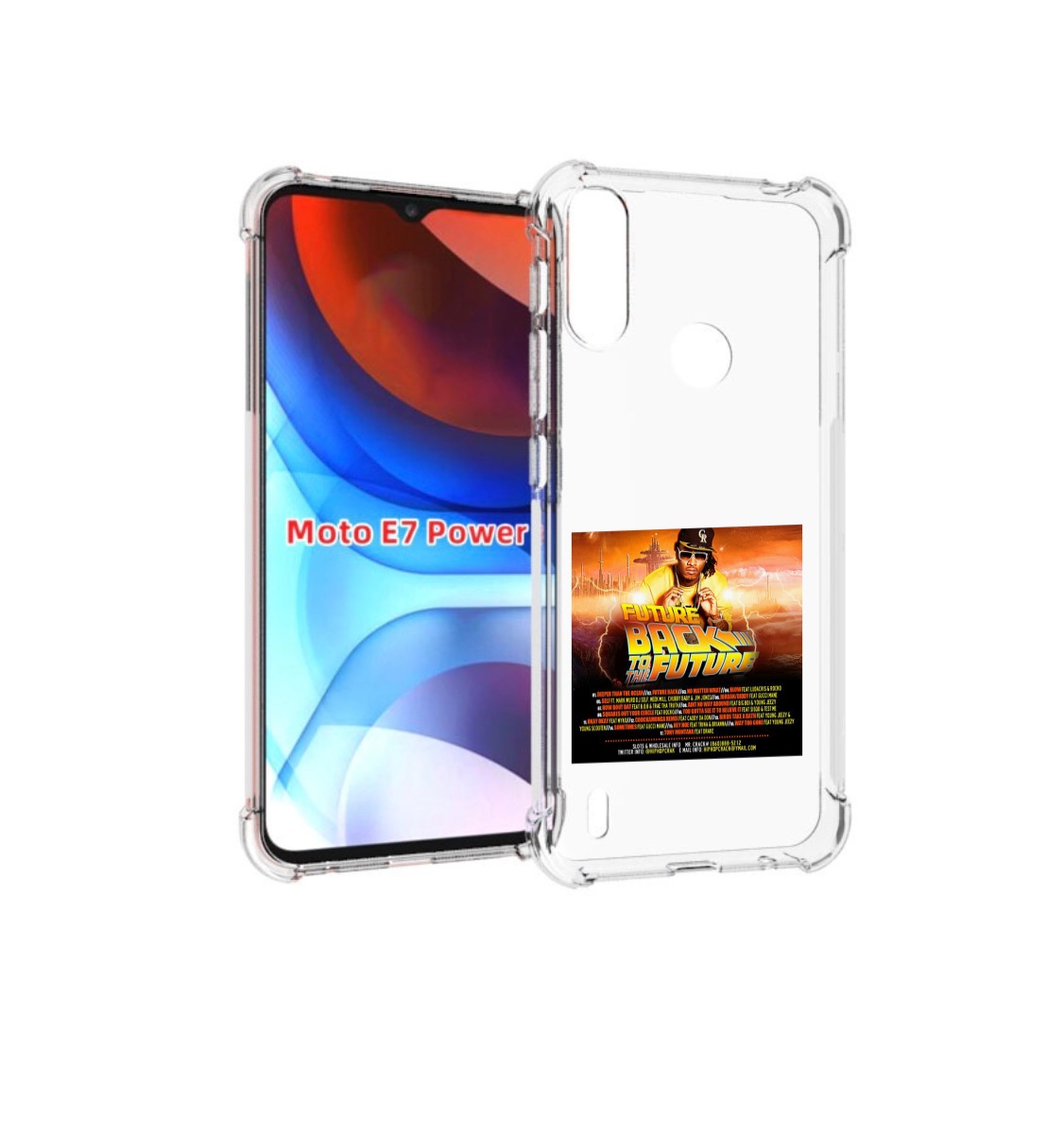 

Чехол MyPads Future - Back To The Future для Motorola Moto E7 Power, Прозрачный, Tocco