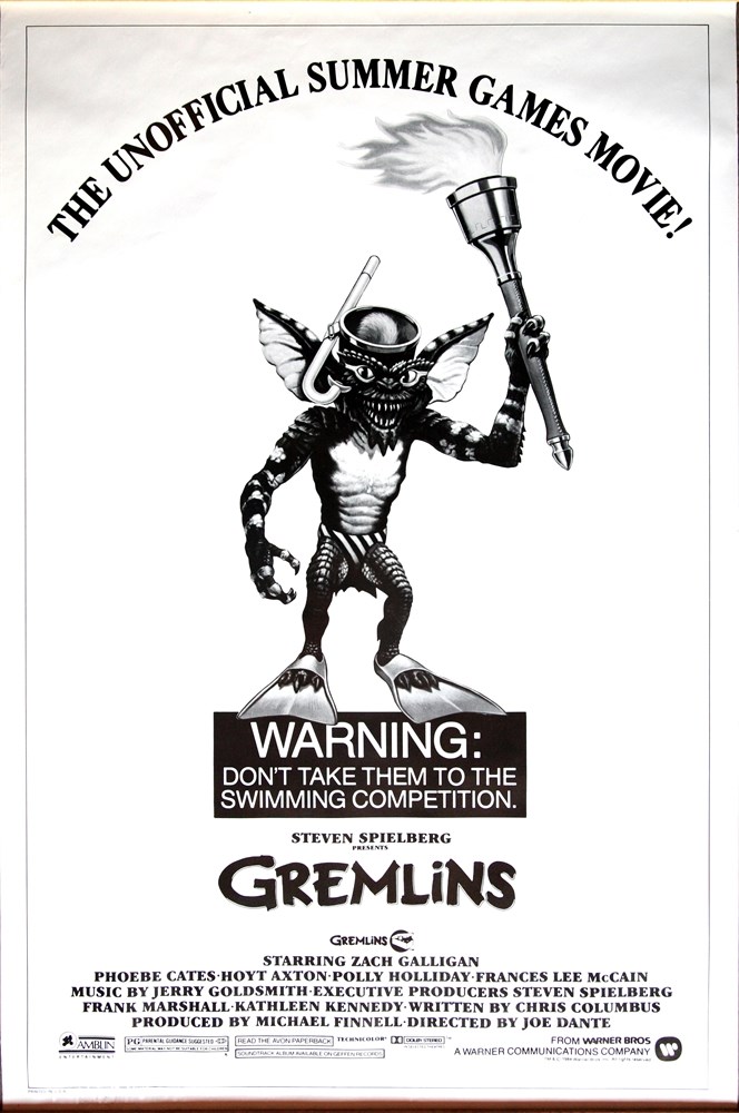 

Постер к фильму "Гремлины" (Gremlins) Оригинальный 68,6x101,6 см