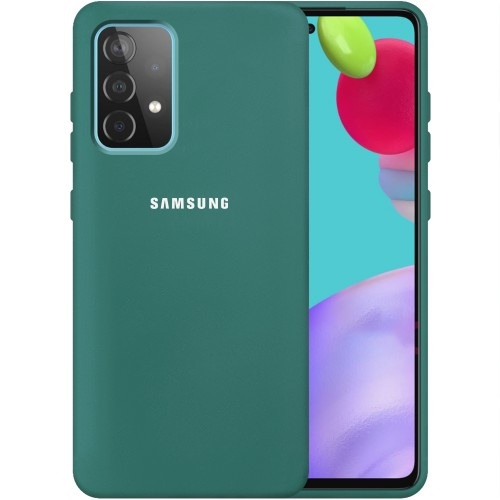 

Накладка силикон Soft touch для Samsung Galaxy A72 (SM-A725) Dark Green, Зеленый, Samsung A72
