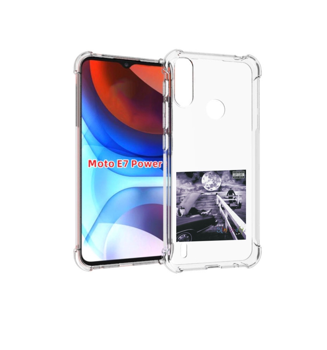 

Чехол MyPads Eminem THE SLIM SHADY LP для Motorola Moto E7 Power, Прозрачный, Tocco