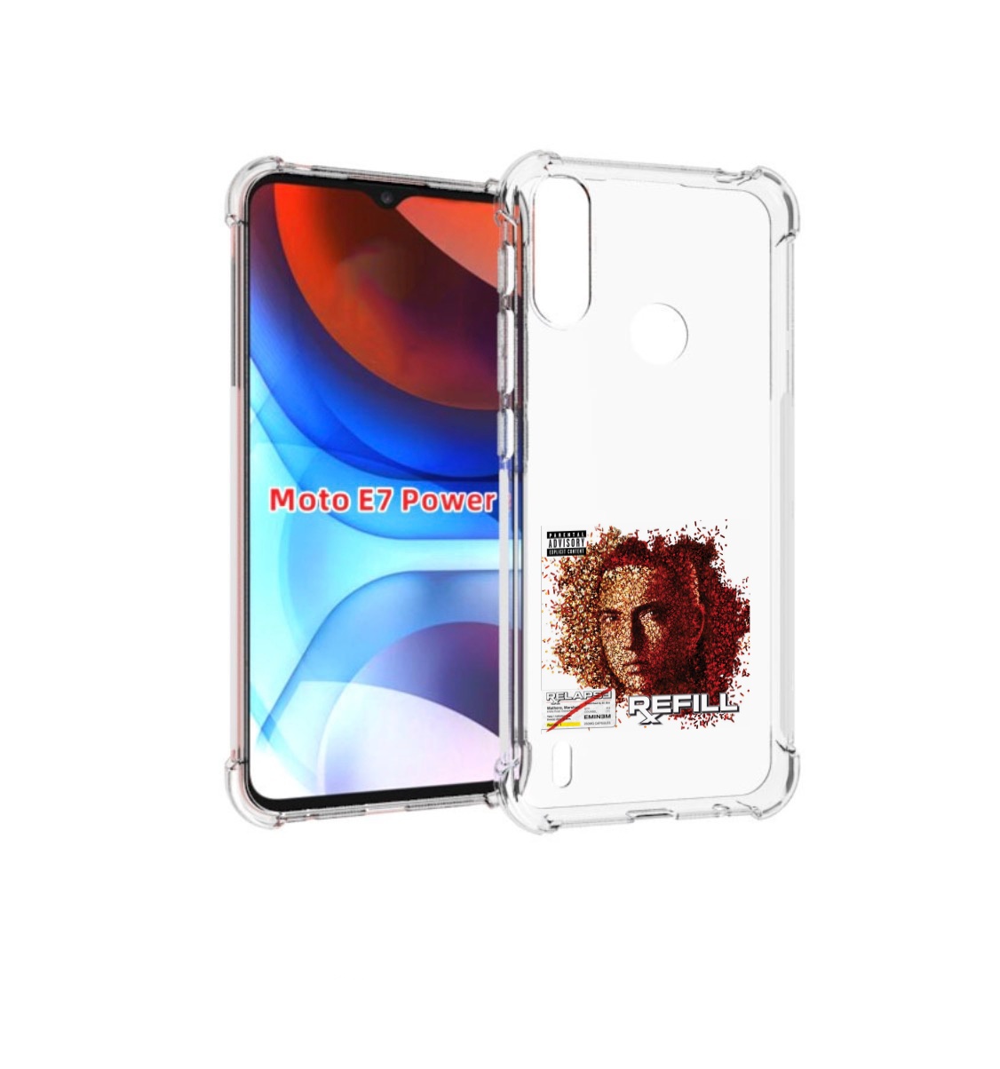

Чехол MyPads Eminem RELAPSE, REFILL для Motorola Moto E7 Power, Прозрачный, Tocco