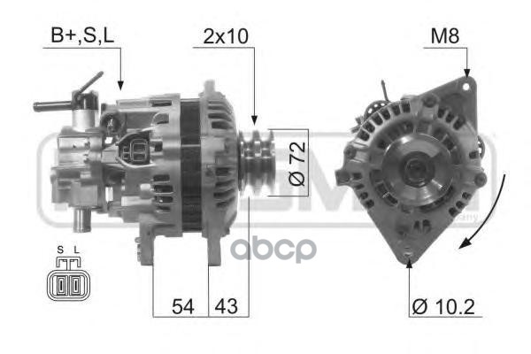 

Генератор ERA 14V 80A 210595
