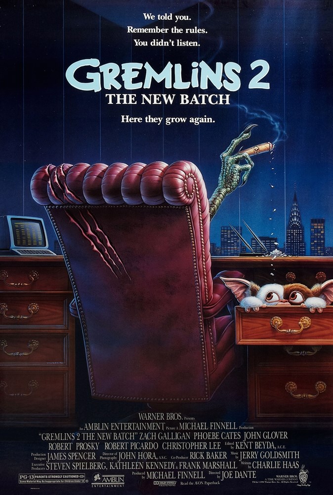 

Постер к фильму "Гремлины 2: Новенькая партия" (Gremlins 2: The New Batch) A2