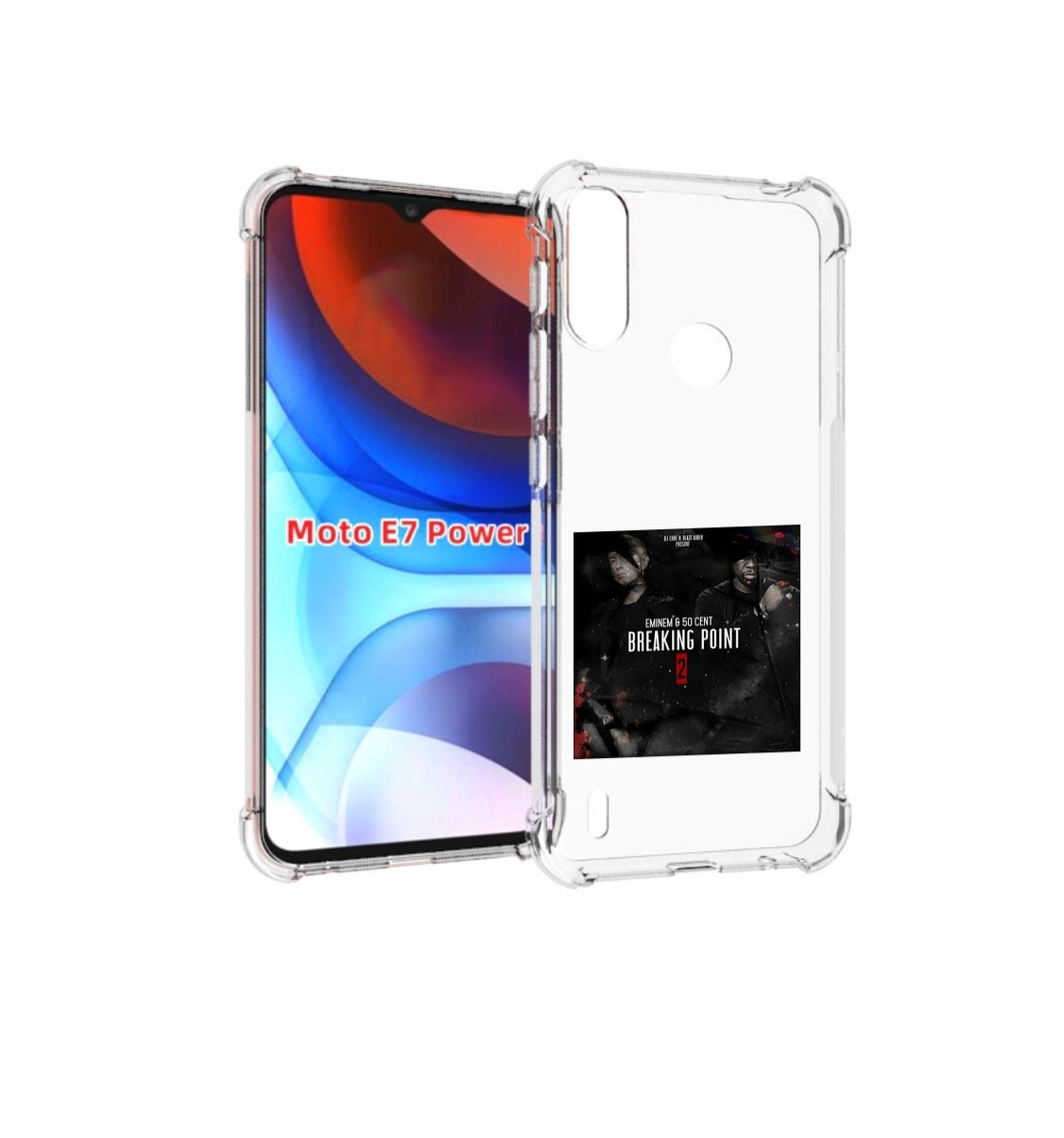 

Чехол MyPads Eminem & 50 Cent - Breaking Point 2 для Motorola Moto E7 Power, Прозрачный, Tocco