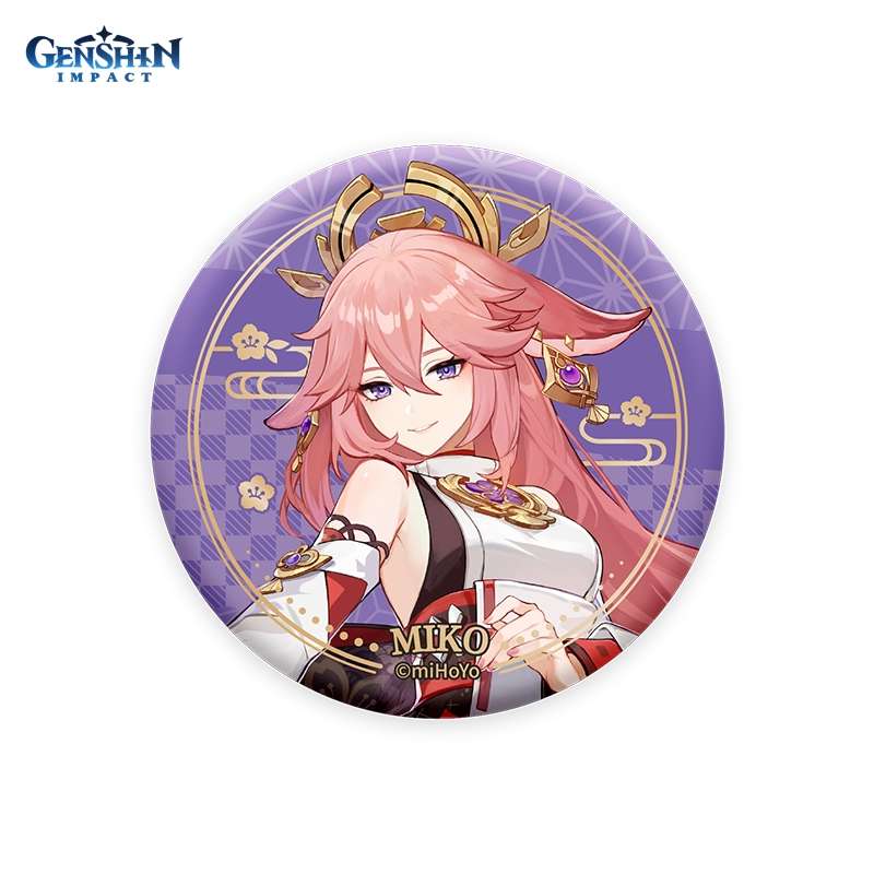 Значок Genshin Impact GEN123 Inazuma Character Can Badge Yae Miko 7,5 см