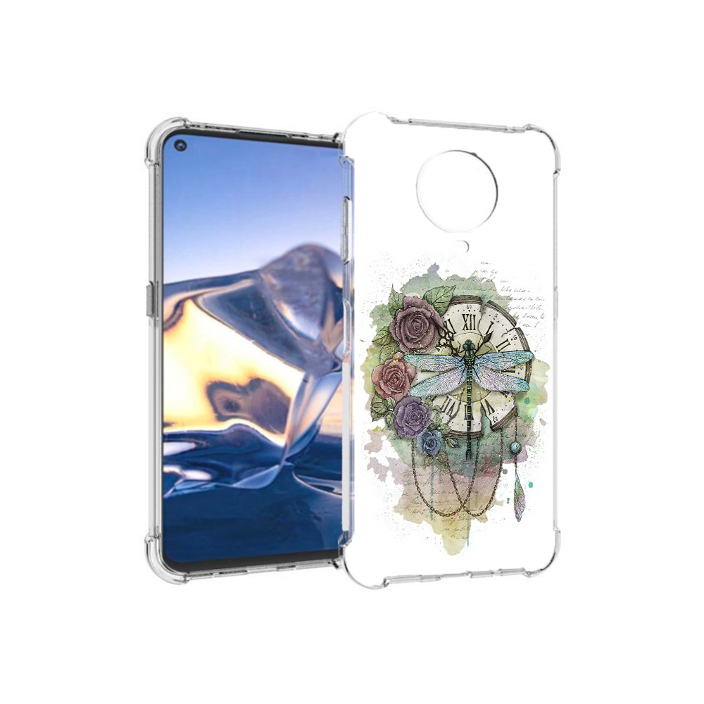 

Чехол MyPads Tocco для Nokia G10 старинные часы в цветах (PT171673.98.621), Tocco