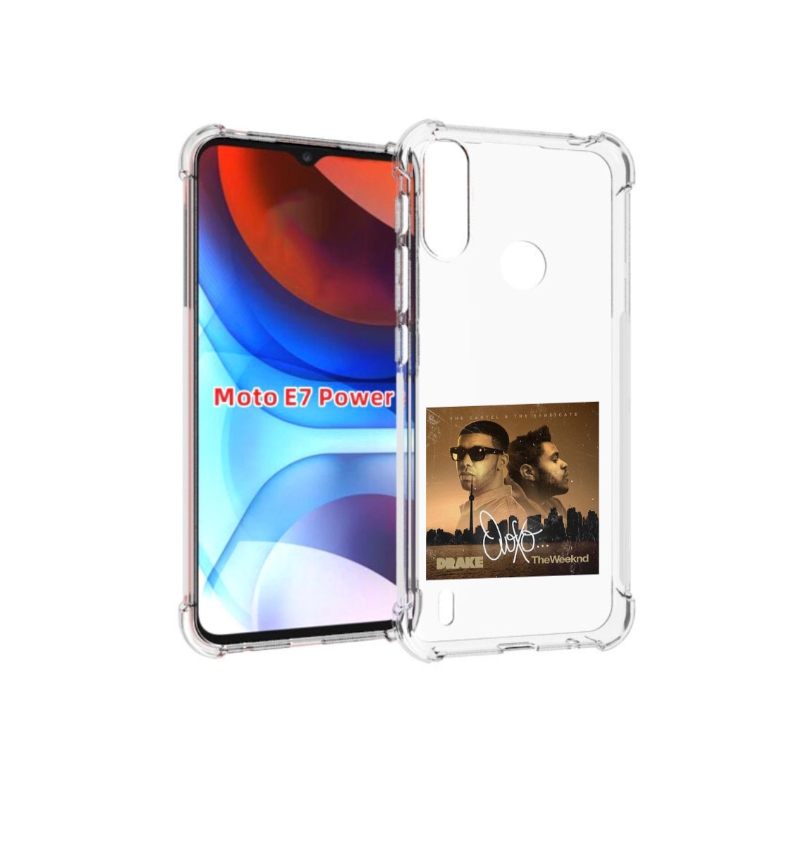 

Чехол MyPads Drake & The Weeknd - OVOXO для Motorola Moto E7 Power, Прозрачный, Tocco