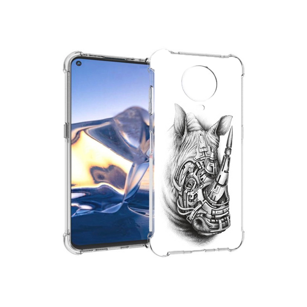 

Чехол MyPads Tocco для Nokia G10 стальной носорог (PT171673.98.620), Tocco