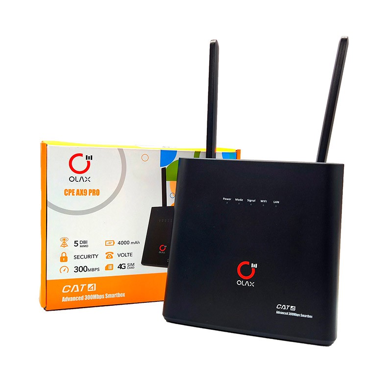 Wi-Fi роутер Olax CPE AX9 PRO черный (CPE AX9 PRO)