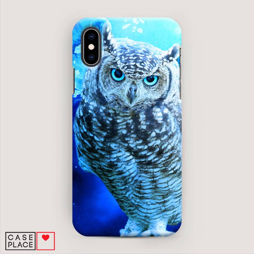 

Пластиковый чехол "Сова арт 7" на Apple iPhone XS (10S), 11820-1