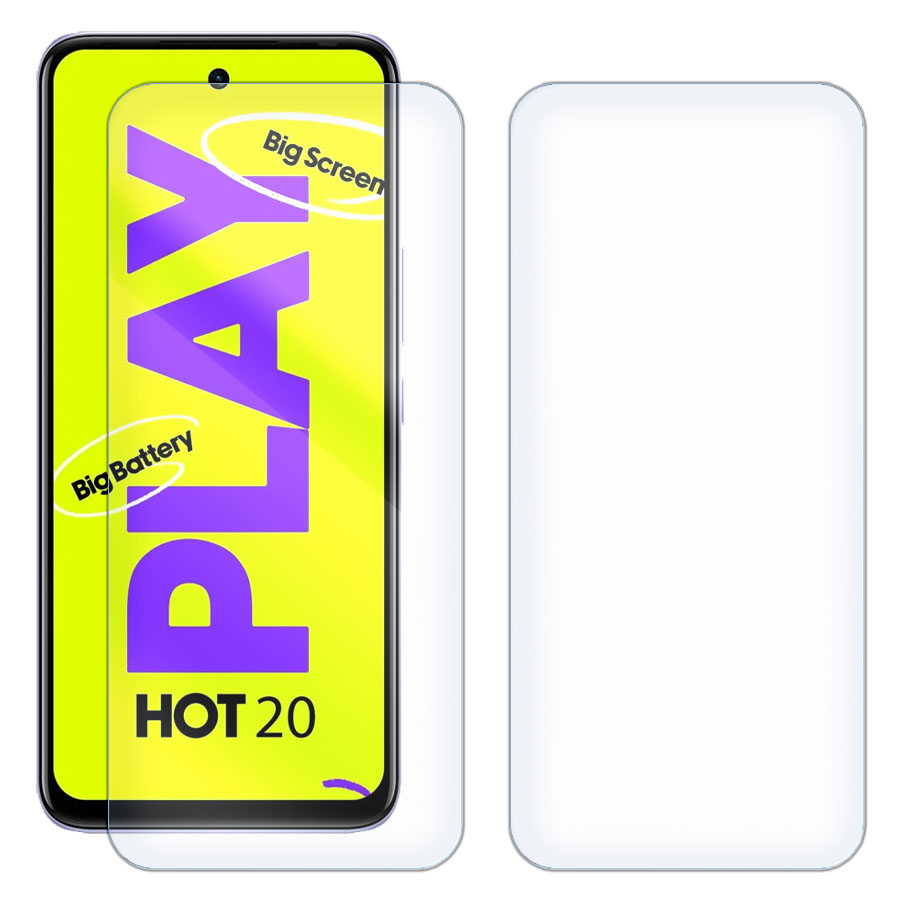 

Комплект из 2-x защитных гибридных стекол для INFINIX Hot 20 Play