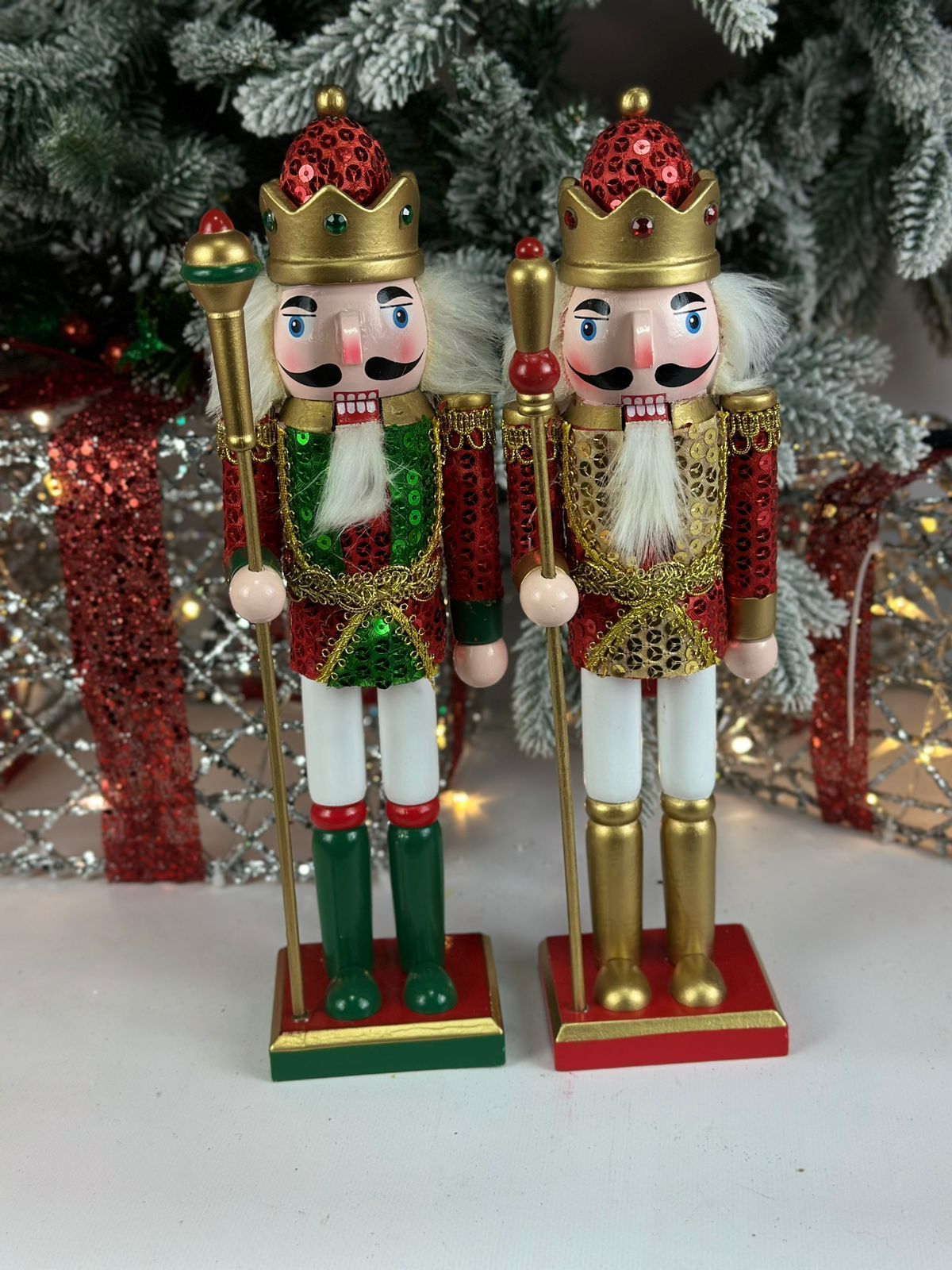 

Набор щелкунчиков Merry Christmas 18665 из 2-х штук 30х8 см, Разноцветный