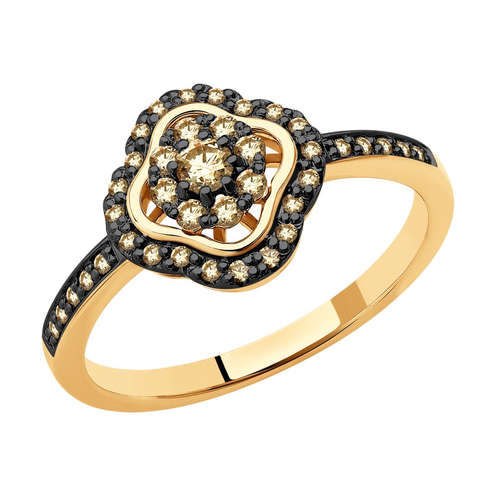 

Кольцо из красного золота с бриллиантом р. 17,5 SOKOLOV Diamonds 1012123, 1012123