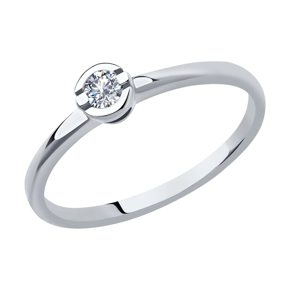 

Кольцо из золота р. 17,5 SOKOLOV Diamonds 1011977-3, бриллиант, 1011977-3