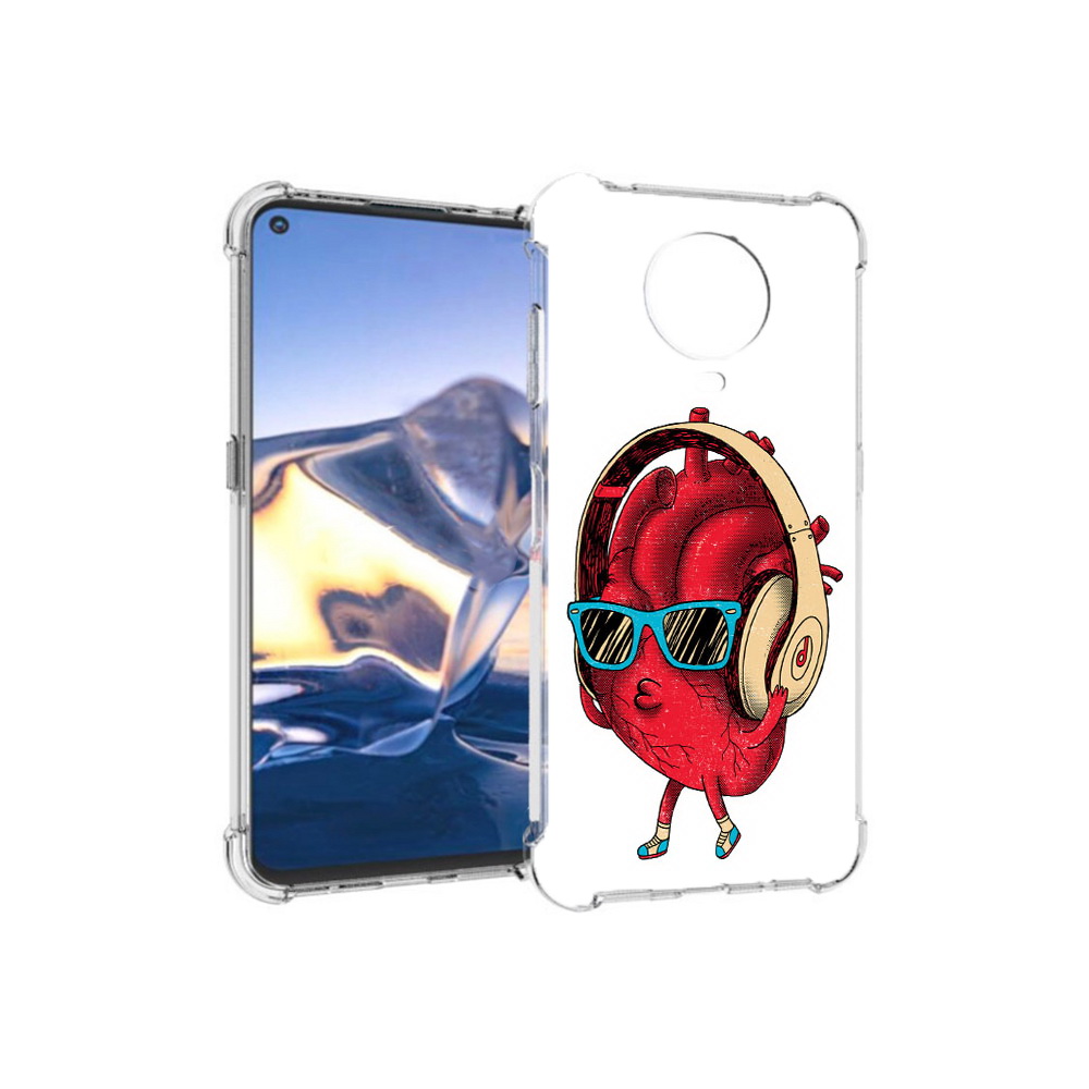 

Чехол MyPads Tocco для Nokia G10 слушай сердце (PT171673.98.609), Tocco