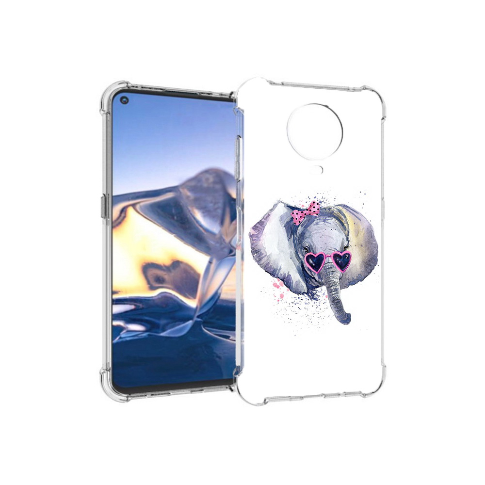 

Чехол MyPads Tocco для Nokia G10 слоник в очках (PT171673.98.608), Tocco