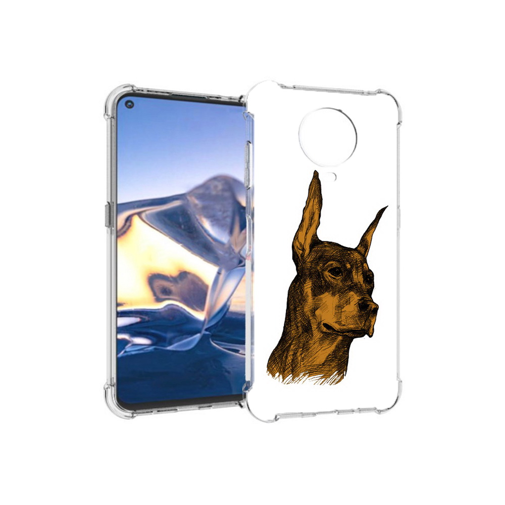 

Чехол MyPads Tocco для Nokia G10 скетч доберман (PT171673.98.605), Tocco
